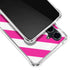 Pink and White Geometric Stripes Galaxy S23 FE Clear Case
